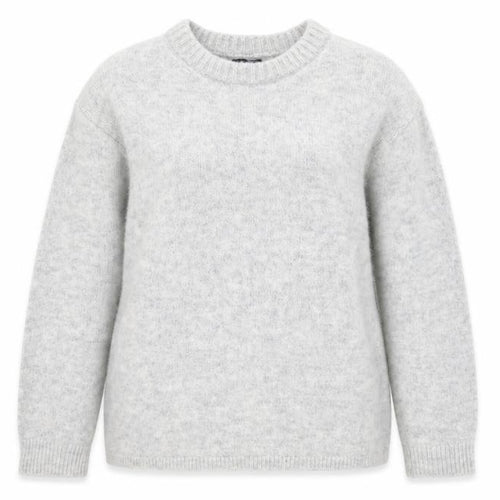 ASOS DESIGN Women Grey Alpaca Blend Crew Neck Jumper Size 8-10