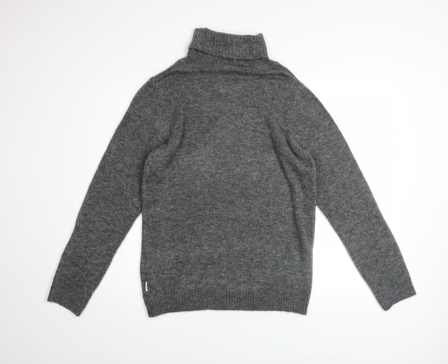 TOG24 Womens Grey Roll Neck Acrylic Knit Jumper Size 12