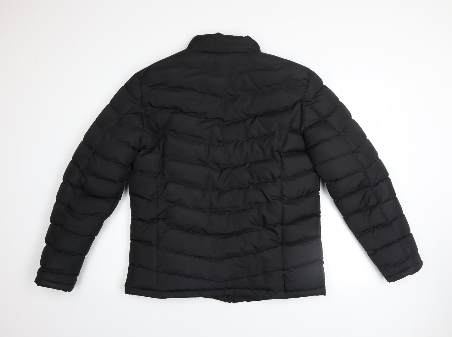 Brave Soul Men's Black Puffer Jacket L Regular Fit Winter Coat