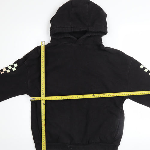 Marks and Spencer Boys Black Graphic Pullover Hoodie 13 Years