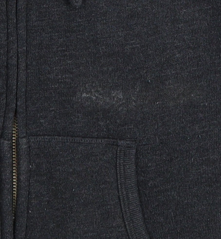 Jack Wills Women's Black Full Zip Hoodie UK 8 Polyester Cotton Blend