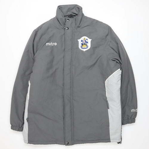 Mitre Mens Grey L Puffer Jacket Football Winter Coat