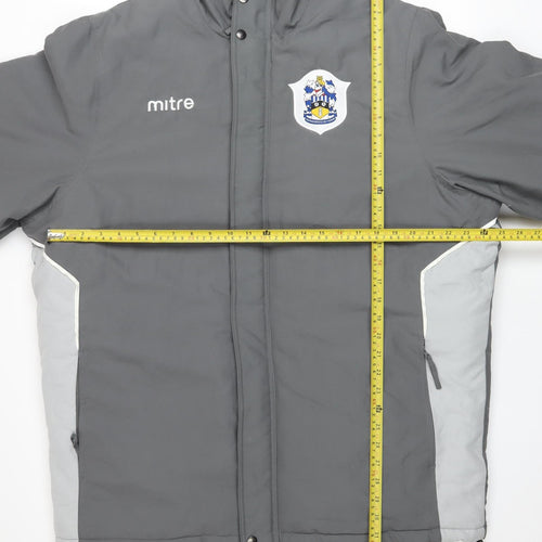 Mitre Mens Grey L Puffer Jacket Football Winter Coat