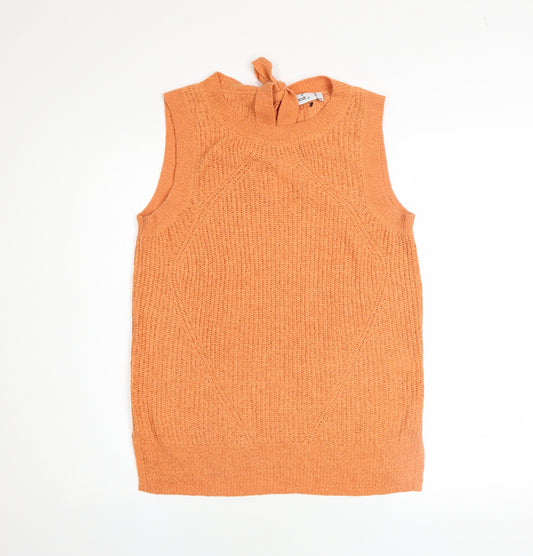 Next Women’s Orange Sleeveless Knit Tank Top Size 14