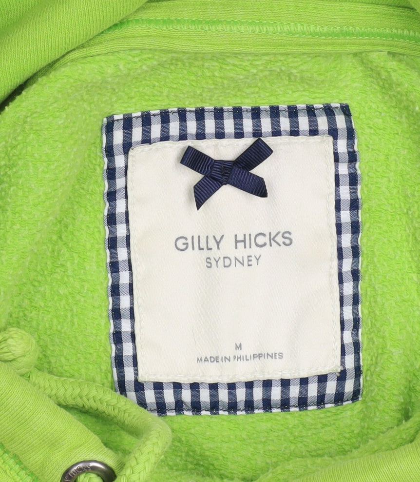Gilly Hicks Women’s Green Pullover Hoodie Medium Cotton Blend