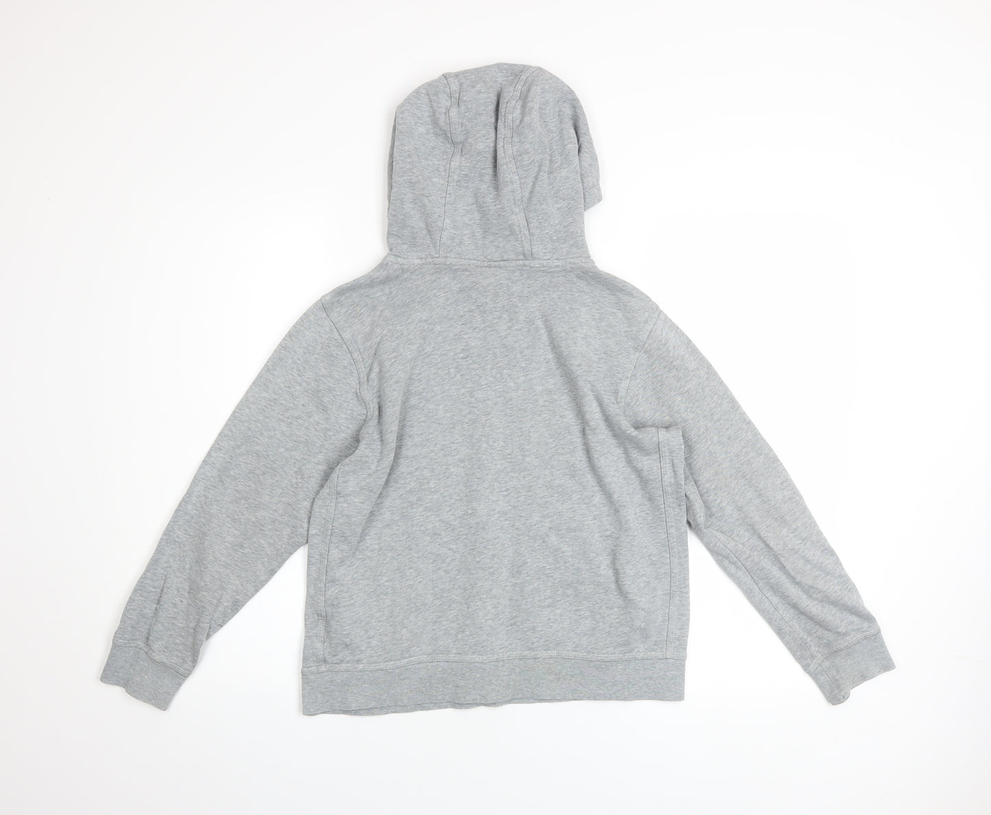 Nike Boys Grey Pullover Hoodie 12-13 Years Fleece Regular Fit