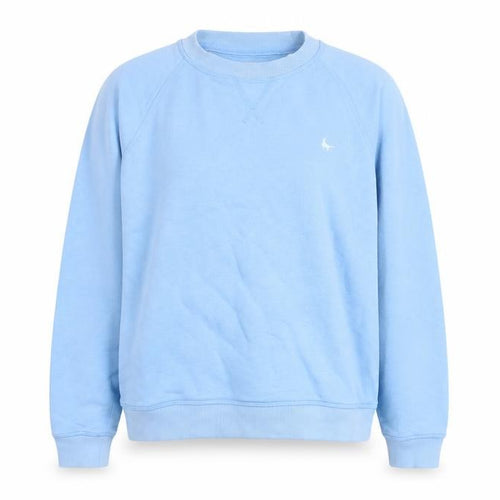 Jack Wills Women Blue Crew Neck Cotton Blend Sweatshirt UK 8
