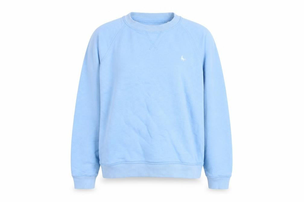 Jack Wills Women Blue Crew Neck Cotton Blend Sweatshirt UK 8