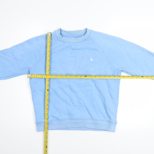 Jack Wills Women Blue Crew Neck Cotton Blend Sweatshirt UK 8