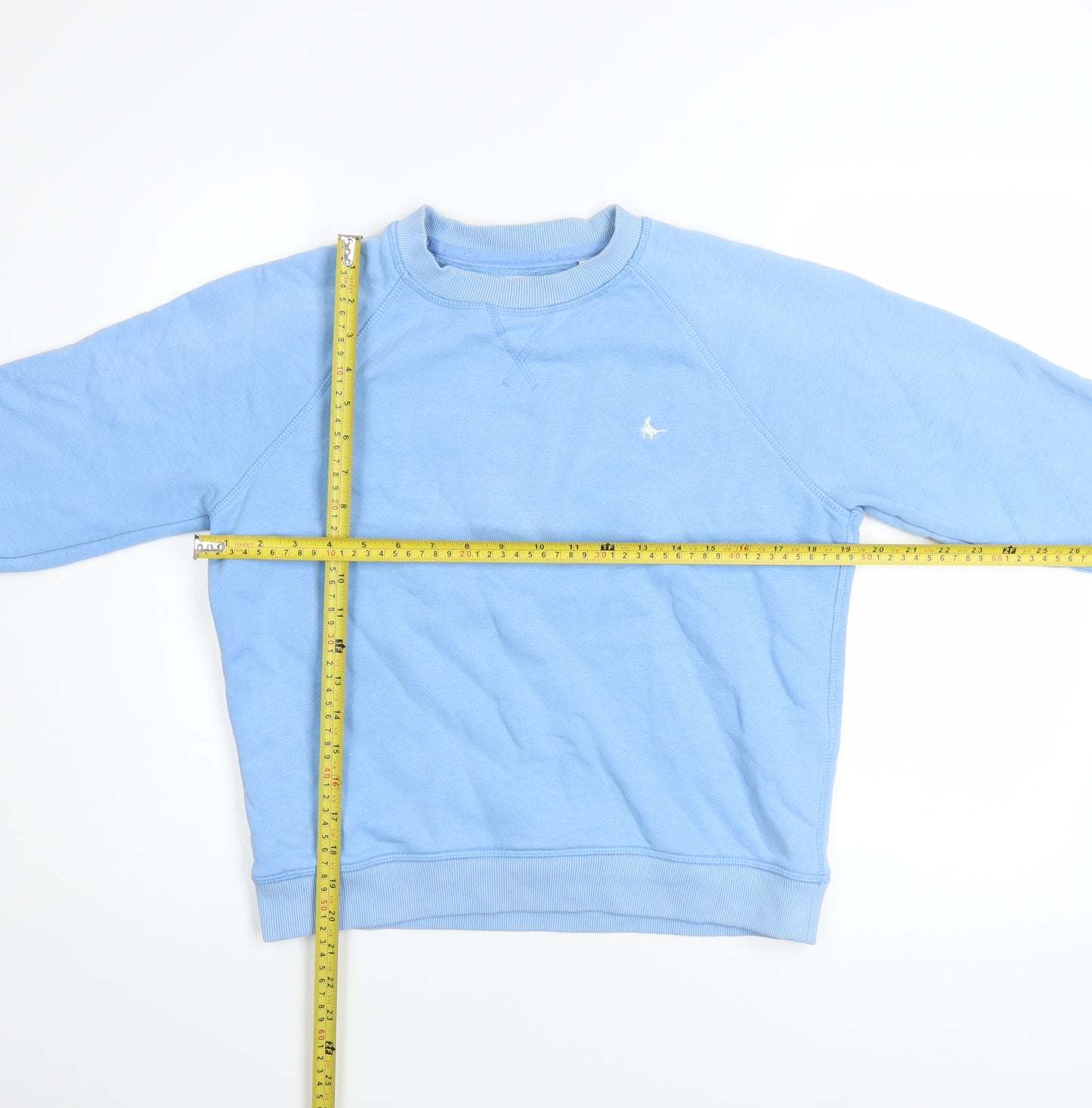 Jack Wills Women Blue Crew Neck Cotton Blend Sweatshirt UK 8