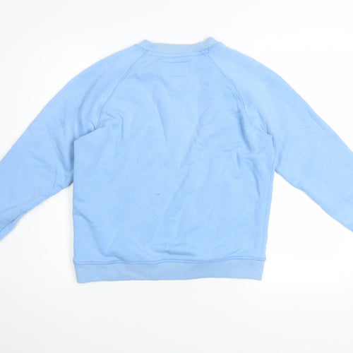 Jack Wills Women Blue Crew Neck Cotton Blend Sweatshirt UK 8
