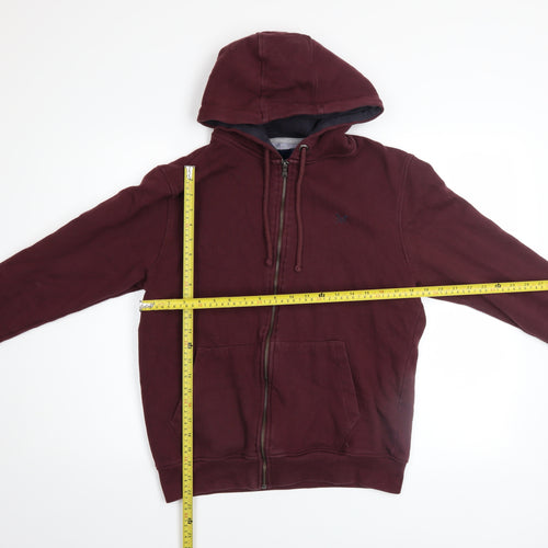 Crew Clothing Company Men’s Brown Full Zip Hoodie M