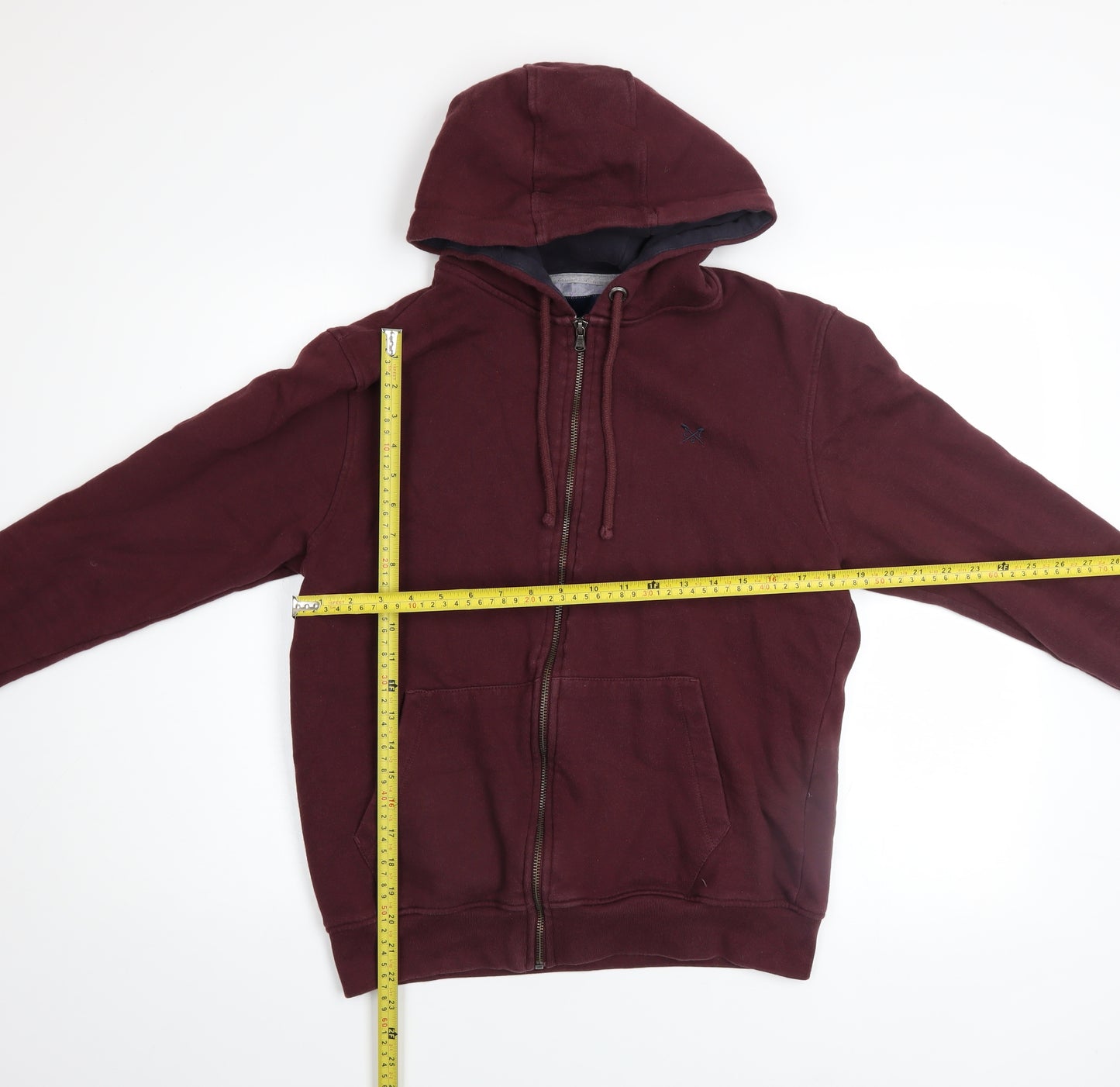 Crew Clothing Company Men’s Brown Full Zip Hoodie M