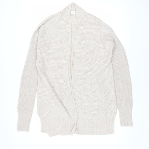 GAP Women’s Beige Open Knit Long Sleeve Cardigan Size S