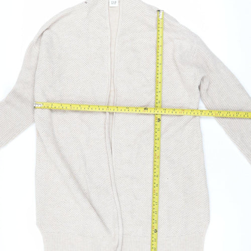 GAP Women’s Beige Open Knit Long Sleeve Cardigan Size S