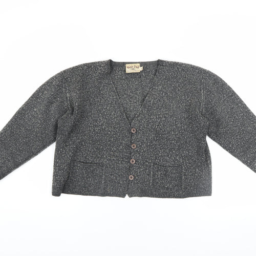 Part Two Women’s Grey Wool Blend Chunky Knit Cardigan Size S