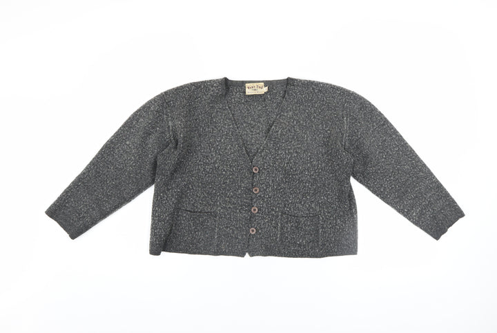 Part Two Women’s Grey Wool Blend Chunky Knit Cardigan Size S
