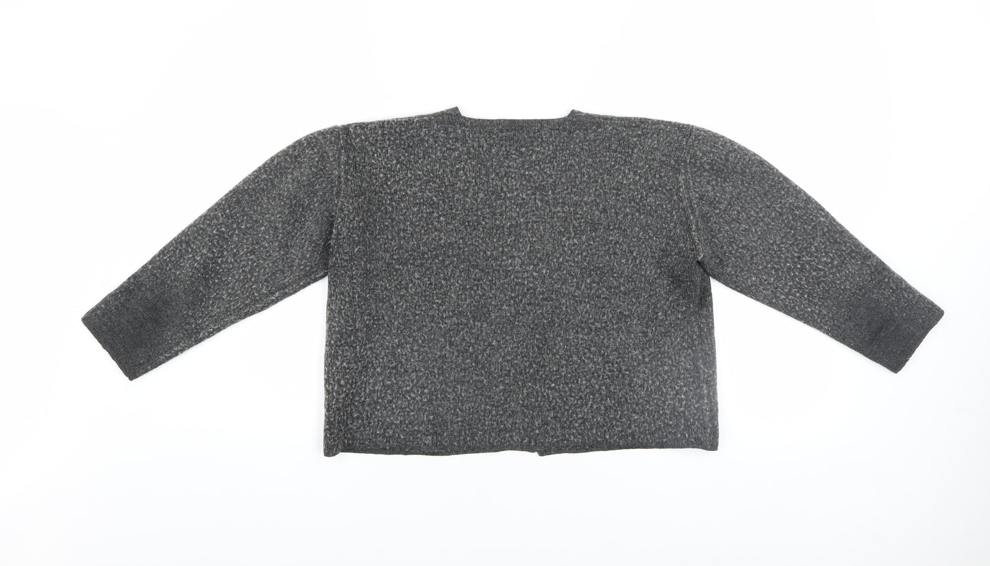 Part Two Women’s Grey Wool Blend Chunky Knit Cardigan Size S