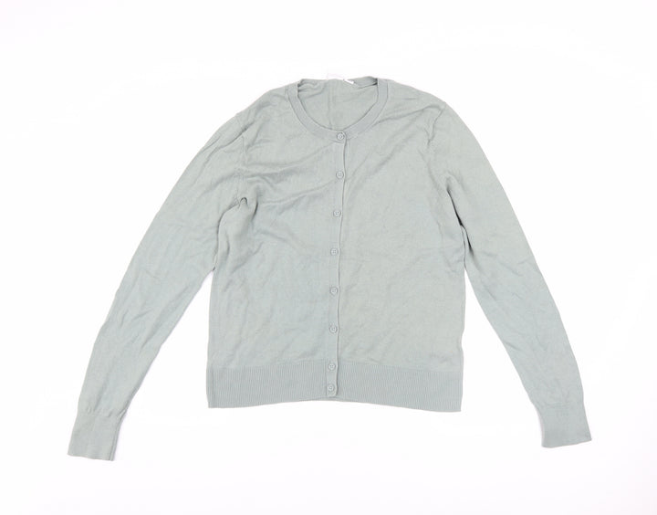 GAP Women’s Green Cotton Crew Neck Cardigan Jumper Size M