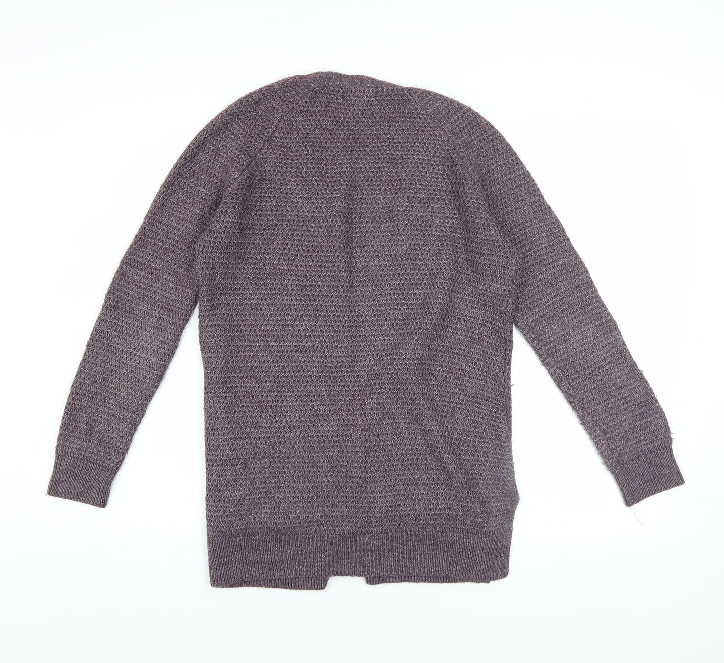 FatFace Women's Purple Open Knit Long Sleeve Cardigan UK 6