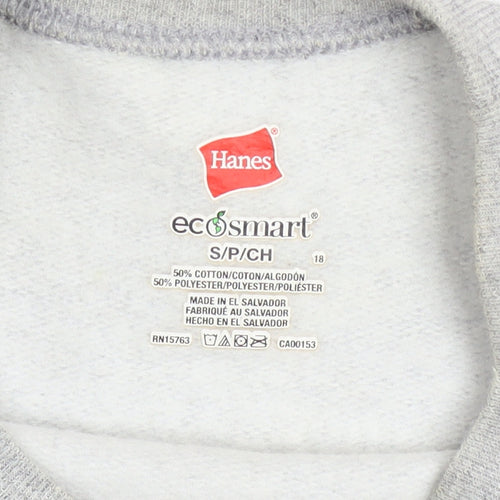 Hanes Men’s Grey California Bear Graphic Pullover Sweatshirt Size S