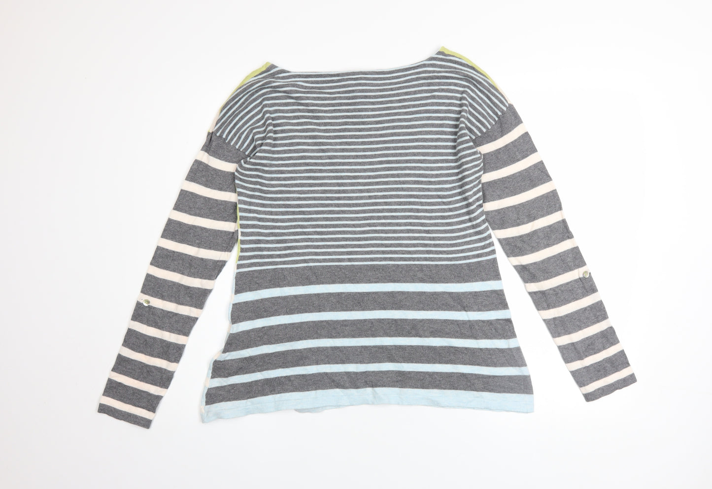 White Stuff Womens Multicoloured Striped Cotton Jumper Size 12