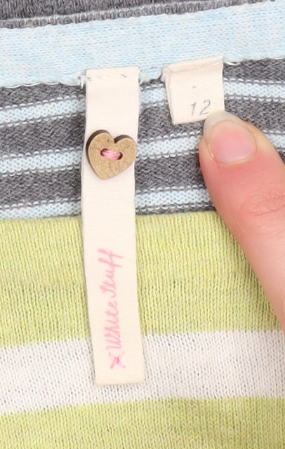 White Stuff Womens Multicoloured Striped Cotton Jumper Size 12