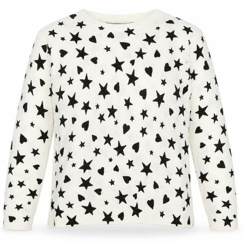 Marks and Spencer Women’s Ivory Star Print Acrylic Jumper Size 14
