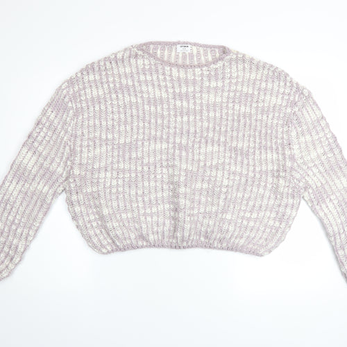 Cotton On Womens Multicoloured Chunky Knit Acrylic Pullover Jumper Size S