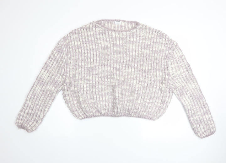 Cotton On Womens Multicoloured Chunky Knit Acrylic Pullover Jumper Size S