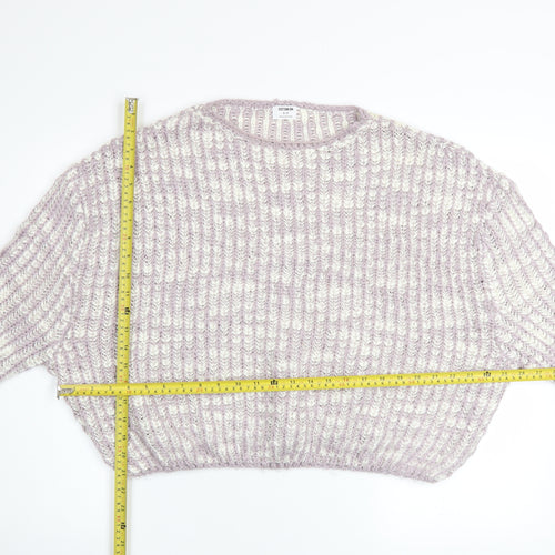 Cotton On Womens Multicoloured Chunky Knit Acrylic Pullover Jumper Size S