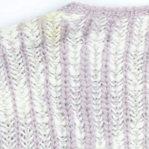 Cotton On Womens Multicoloured Chunky Knit Acrylic Pullover Jumper Size S