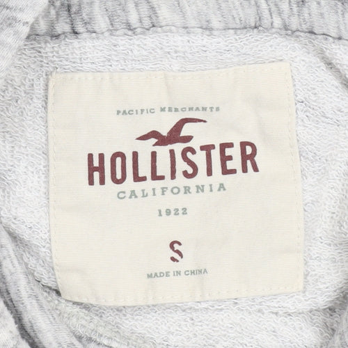 Hollister Women’s Grey Pullover Hoodie Small Cotton Blend