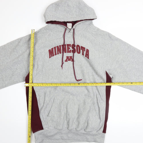 Badger Sport Men's Grey Pullover Hoodie Size L Minnesota Graphic