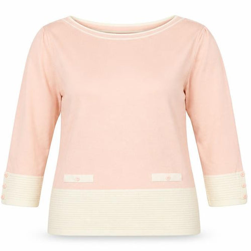 Roman Women’s Pink Boat Neck Long Sleeve Knit Jumper Size 18
