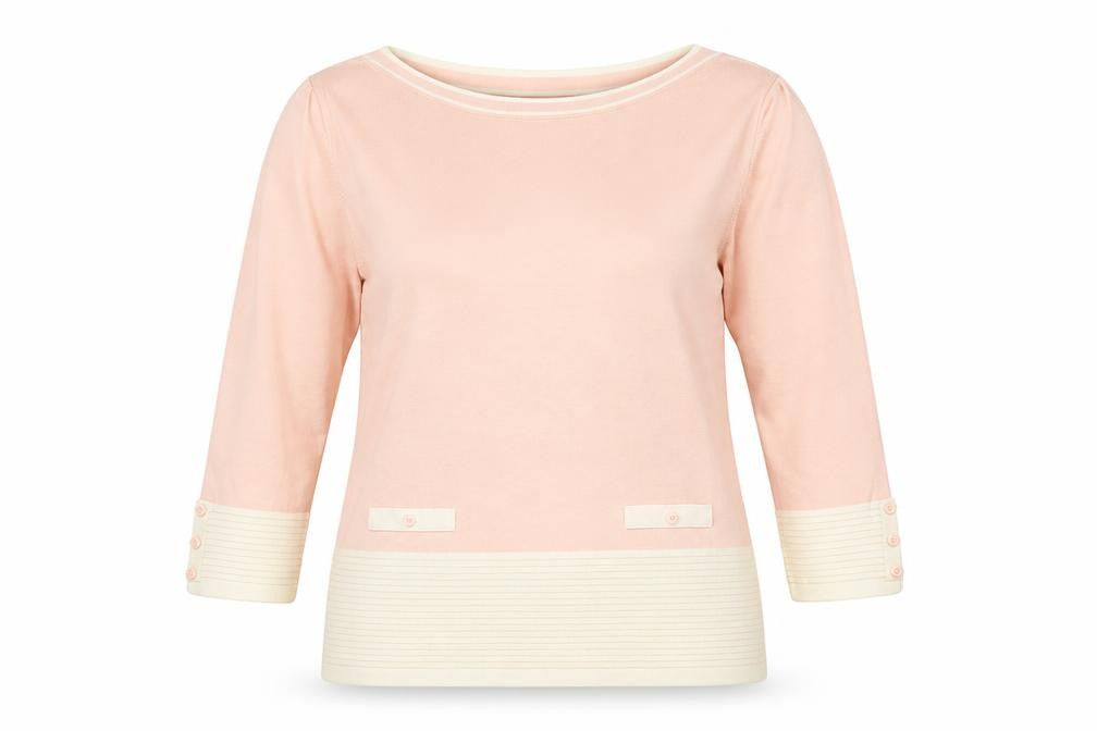 Roman Women’s Pink Boat Neck Long Sleeve Knit Jumper Size 18