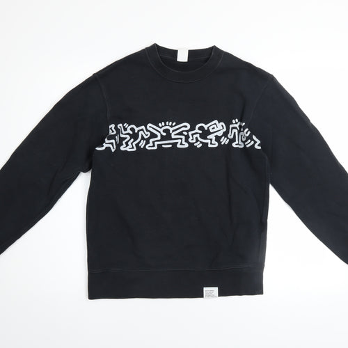 Uniqlo Men’s Black Keith Haring Graphic Pullover Sweatshirt Size S