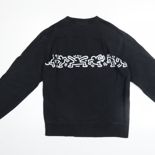 Uniqlo Men’s Black Keith Haring Graphic Pullover Sweatshirt Size S