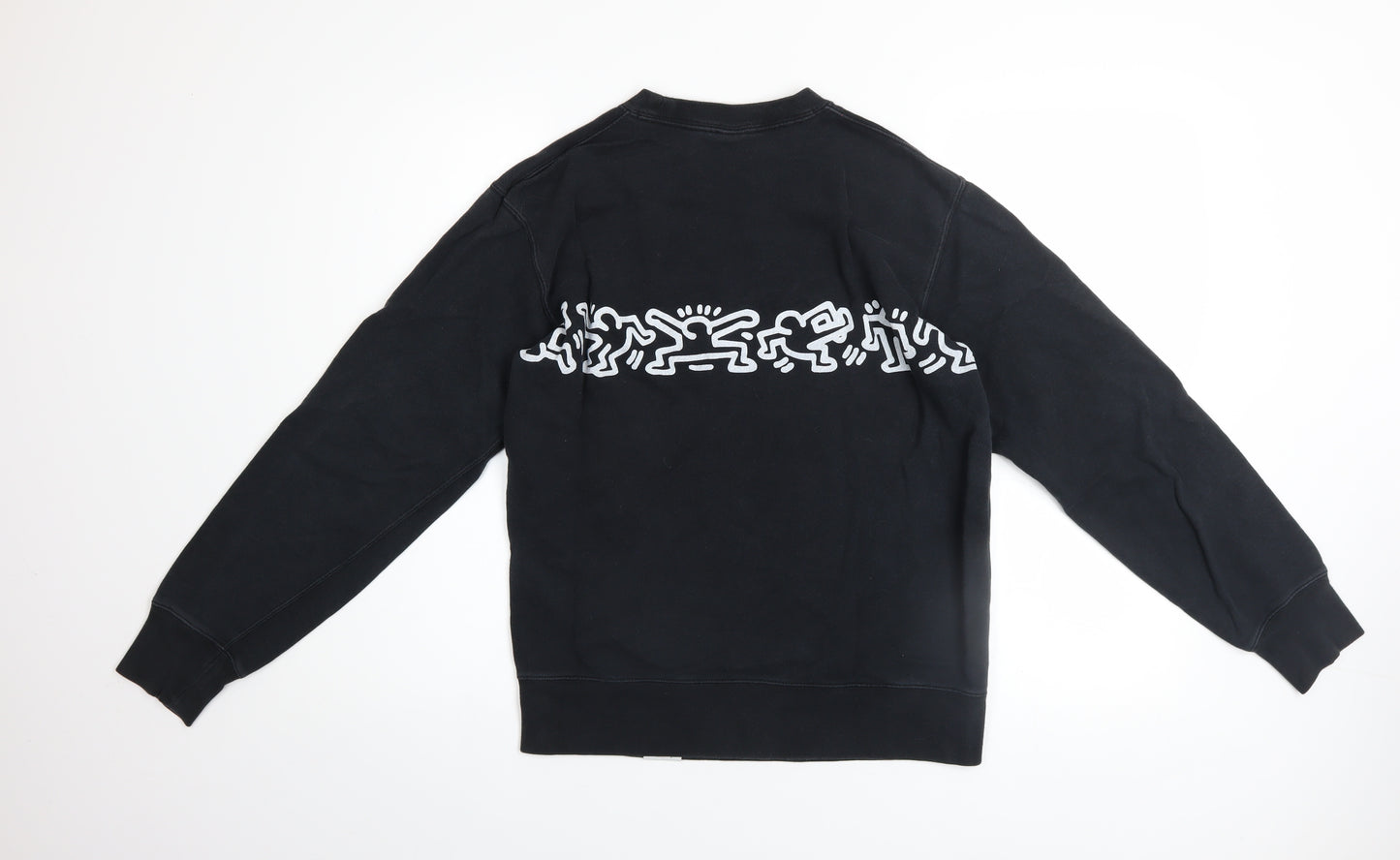 Uniqlo Men’s Black Keith Haring Graphic Pullover Sweatshirt Size S