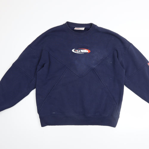 Fila Men's Blue XS Crew Neck Pullover Sweatshirt