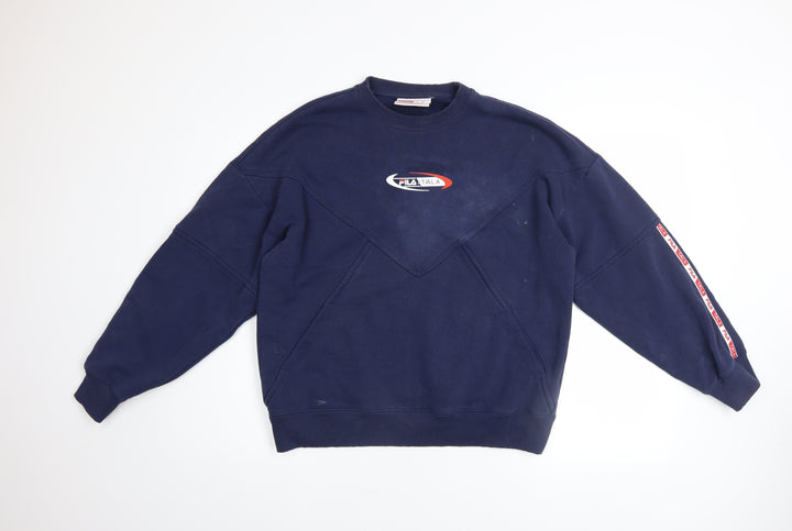 Fila Men's Blue XS Crew Neck Pullover Sweatshirt