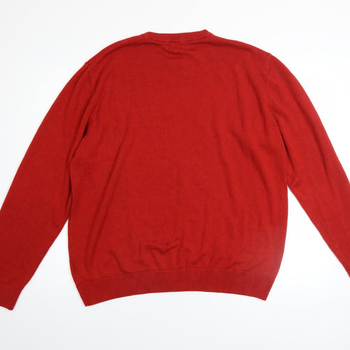 Marks and Spencer Men’s Red XL Christmas Penguin Jumper