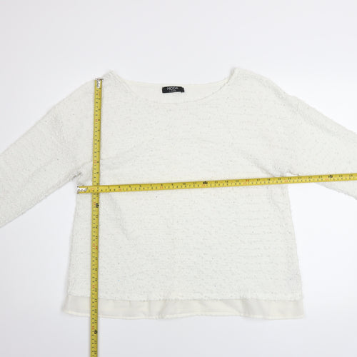 George Women’s Ivory Boat Neck Knit Pullover Jumper Size 16