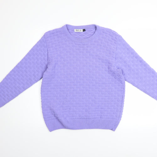 ENVY US Women's Purple Knit Pullover Jumper Size S