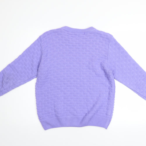 ENVY US Women's Purple Knit Pullover Jumper Size S