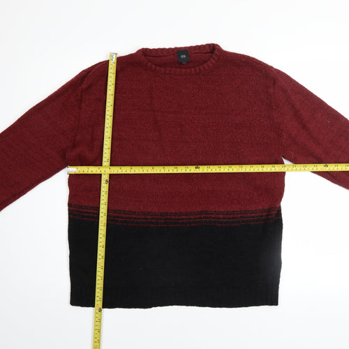 River Island Womens Red Black Striped Knit Jumper Size S