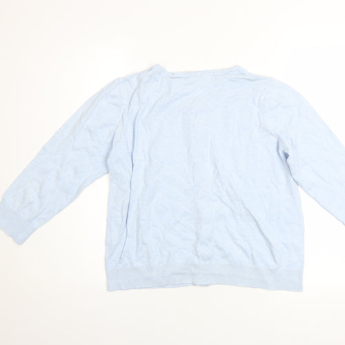Dorothy Perkins Women's Blue Cotton Cardigan UK16 3/4 Sleeve