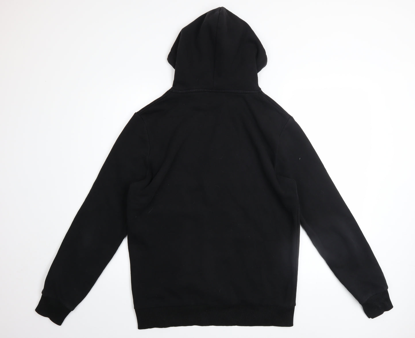 Closure London Men's Black Pullover Hoodie M Regular Fit Graphic Print