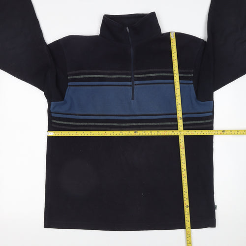 Hawkshead Active Mens Blue Fleece 1/4 Zip Pullover Sweatshirt L