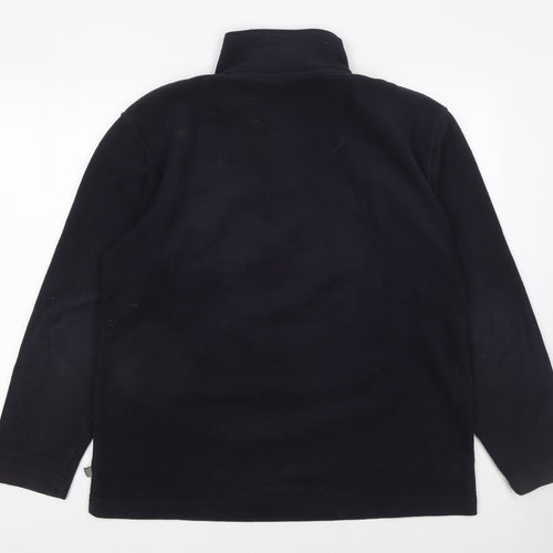 Hawkshead Active Mens Blue Fleece 1/4 Zip Pullover Sweatshirt L